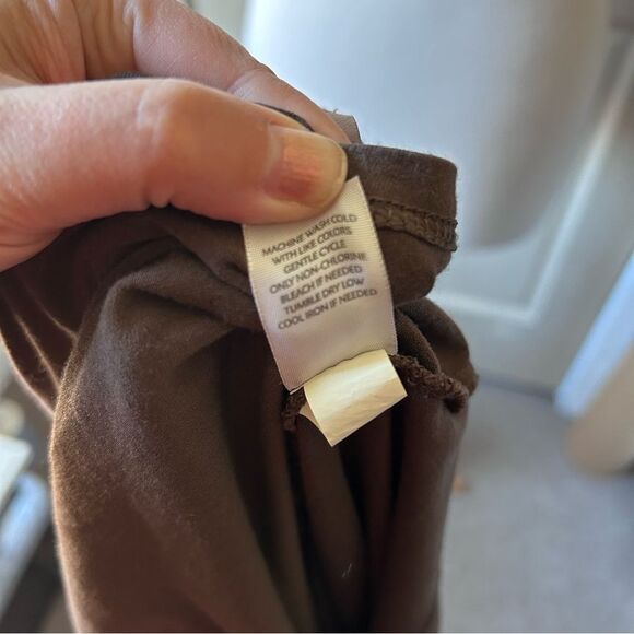 J. JILL Classic Brown Sleeveless A-Line Dress Capsule Minimalist - Size Large - Picture 7 of 8